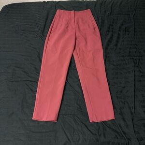 Zara Rose-Mauve Tailored Pleated Trousers